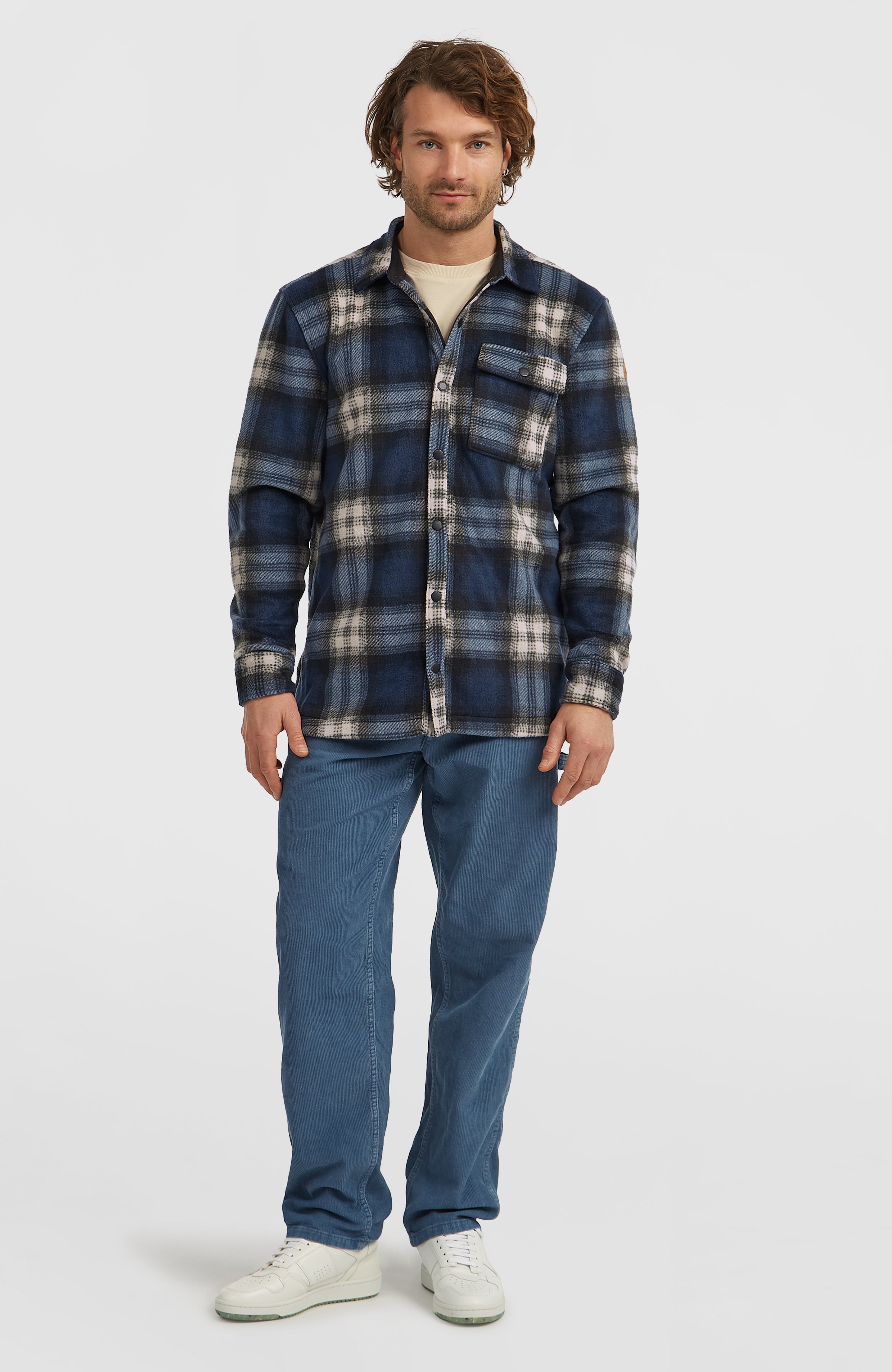 O'Riginals Superfleece Shirt Men - Mozart Blue Check