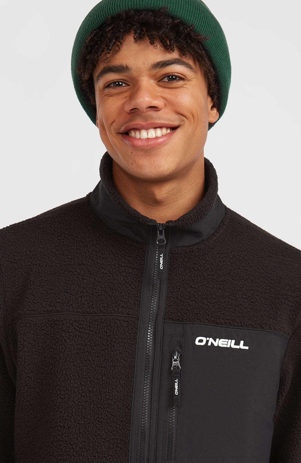 Must-Have High-Pile Full-Zip Fleece Men - Black Out