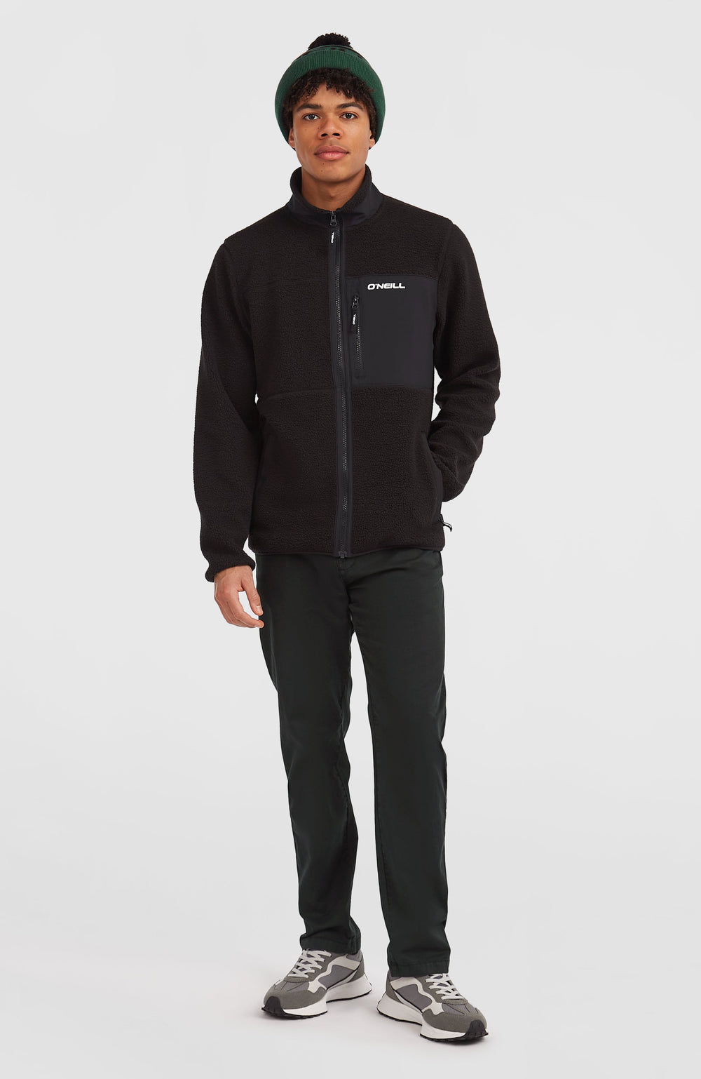 Must-Have High-Pile Full-Zip Fleece Men - Black Out