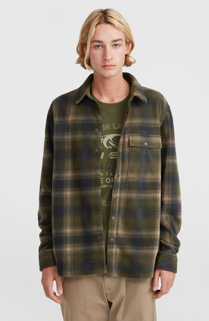 Superfleece Shirt Men - Green Check Small