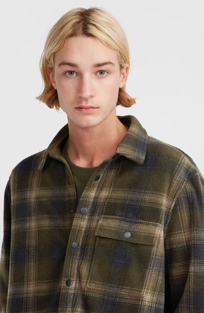 Superfleece Shirt Men - Green Check Small