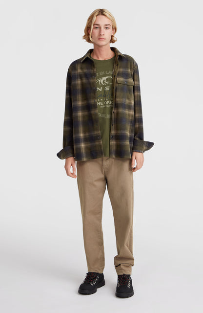 Superfleece Shirt Men - Green Check Small