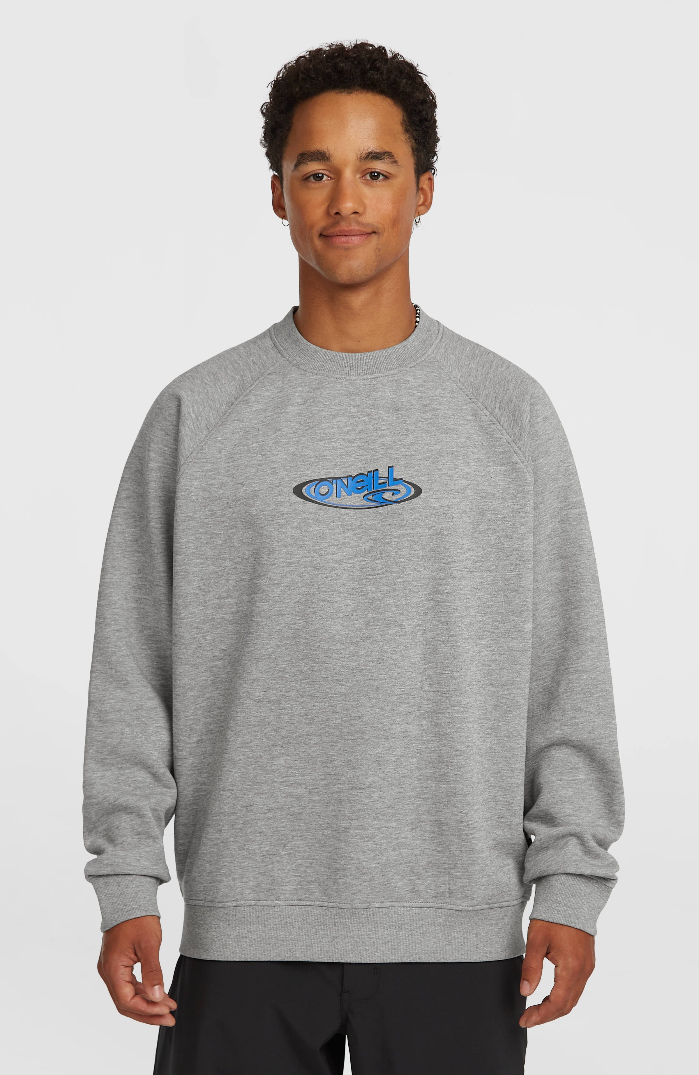 Essentials 90s Logo Crew Sweatshirt Men - Silver Melee