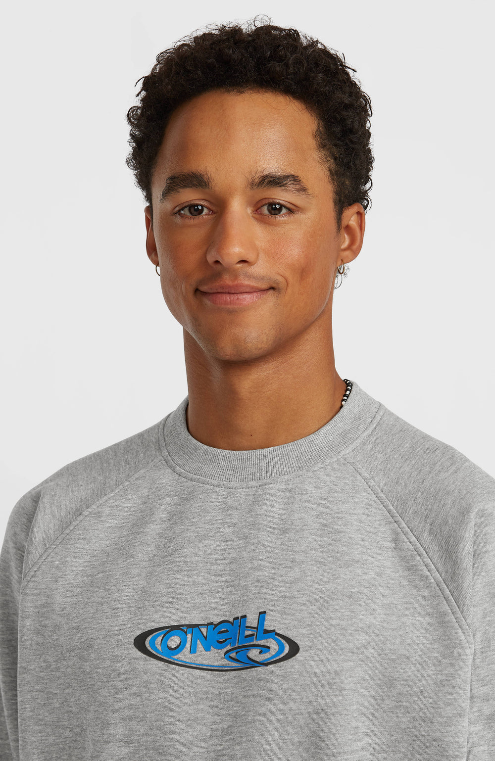Essentials 90s Logo Crew Sweatshirt Men - Silver Melee