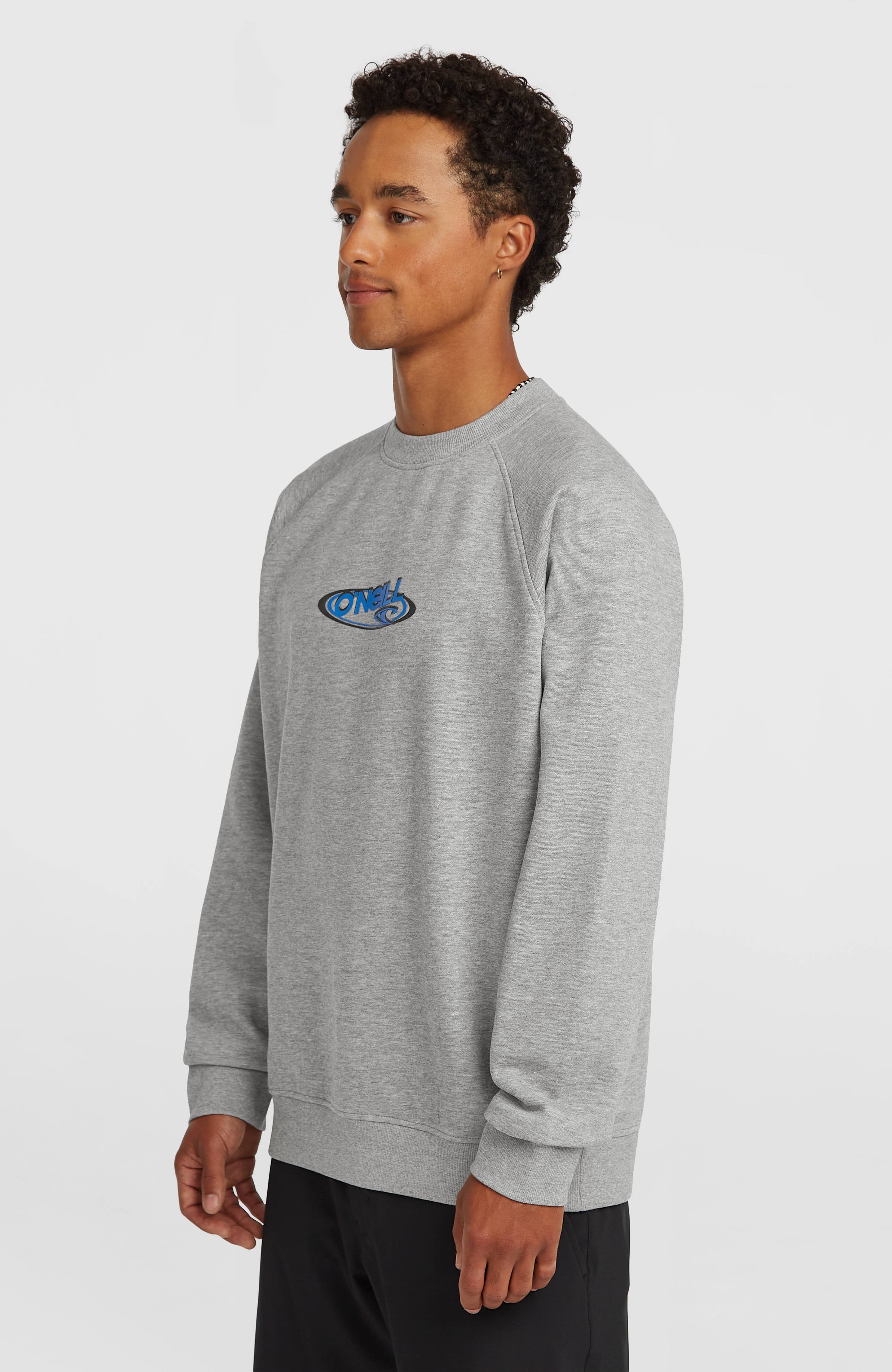 Essentials 90s Logo Crew Sweatshirt Men - Silver Melee