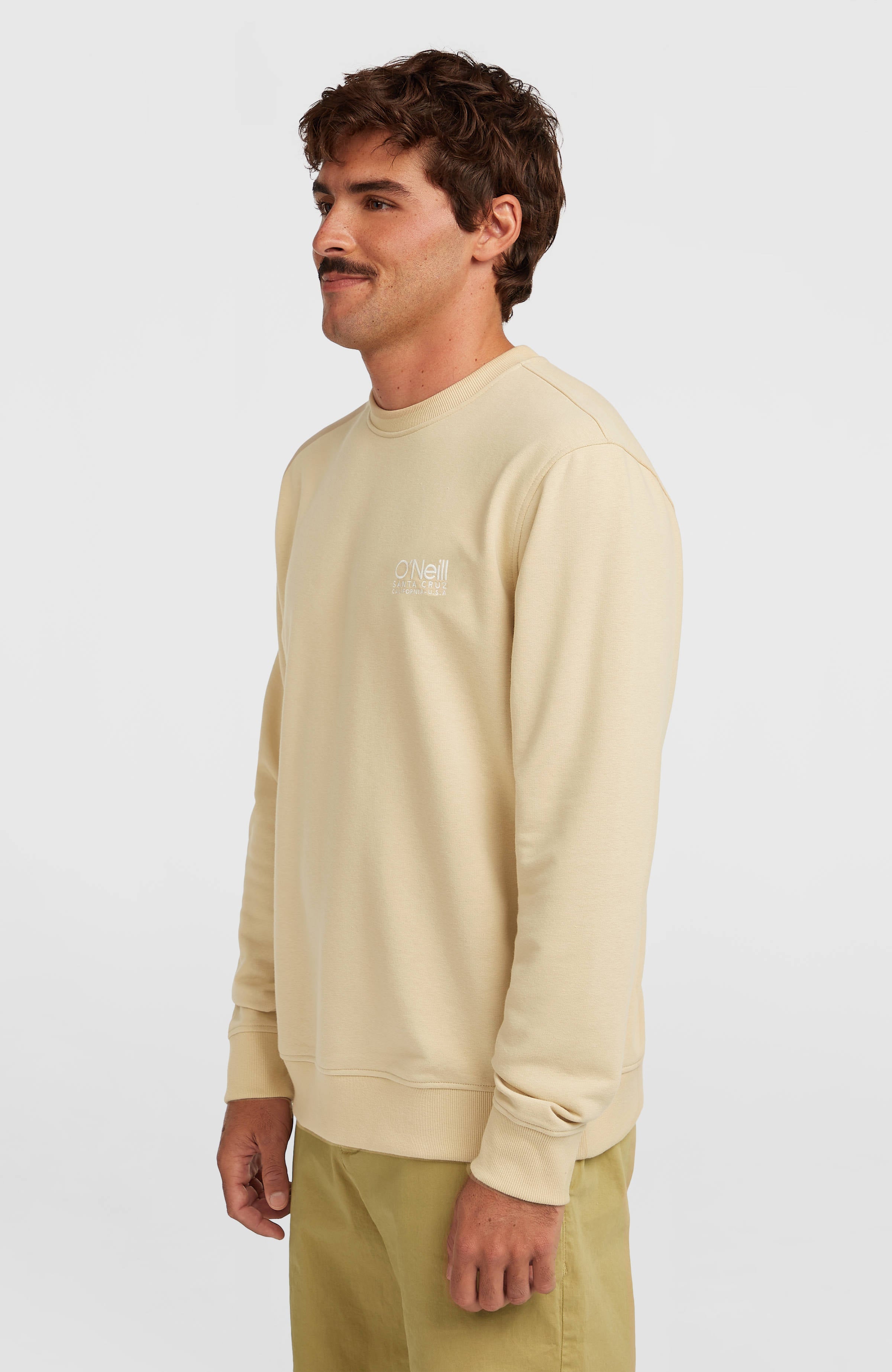 Original Cali Logo Crew Sweatshirt Men - Cocoa Sand