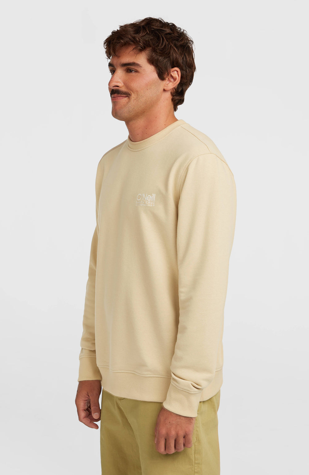 Original Cali Logo Crew Sweatshirt Men - Cocoa Sand