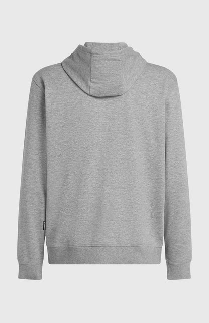 Small Logo Full-Zip Hoodie Men - Silver Melee