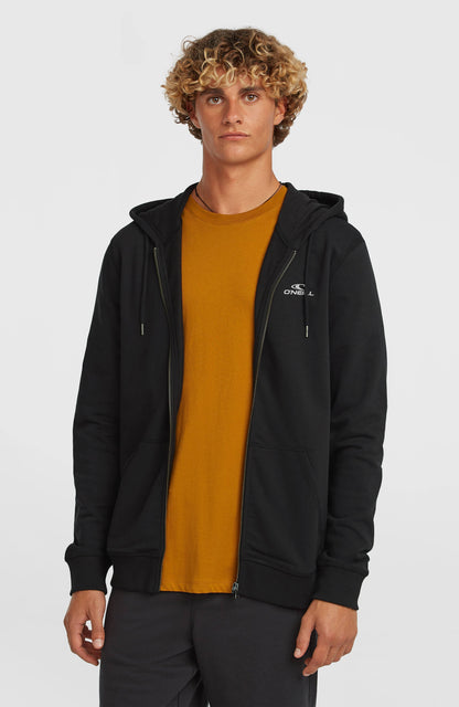 Small Logo Full-Zip Hoodie Men - Black Out