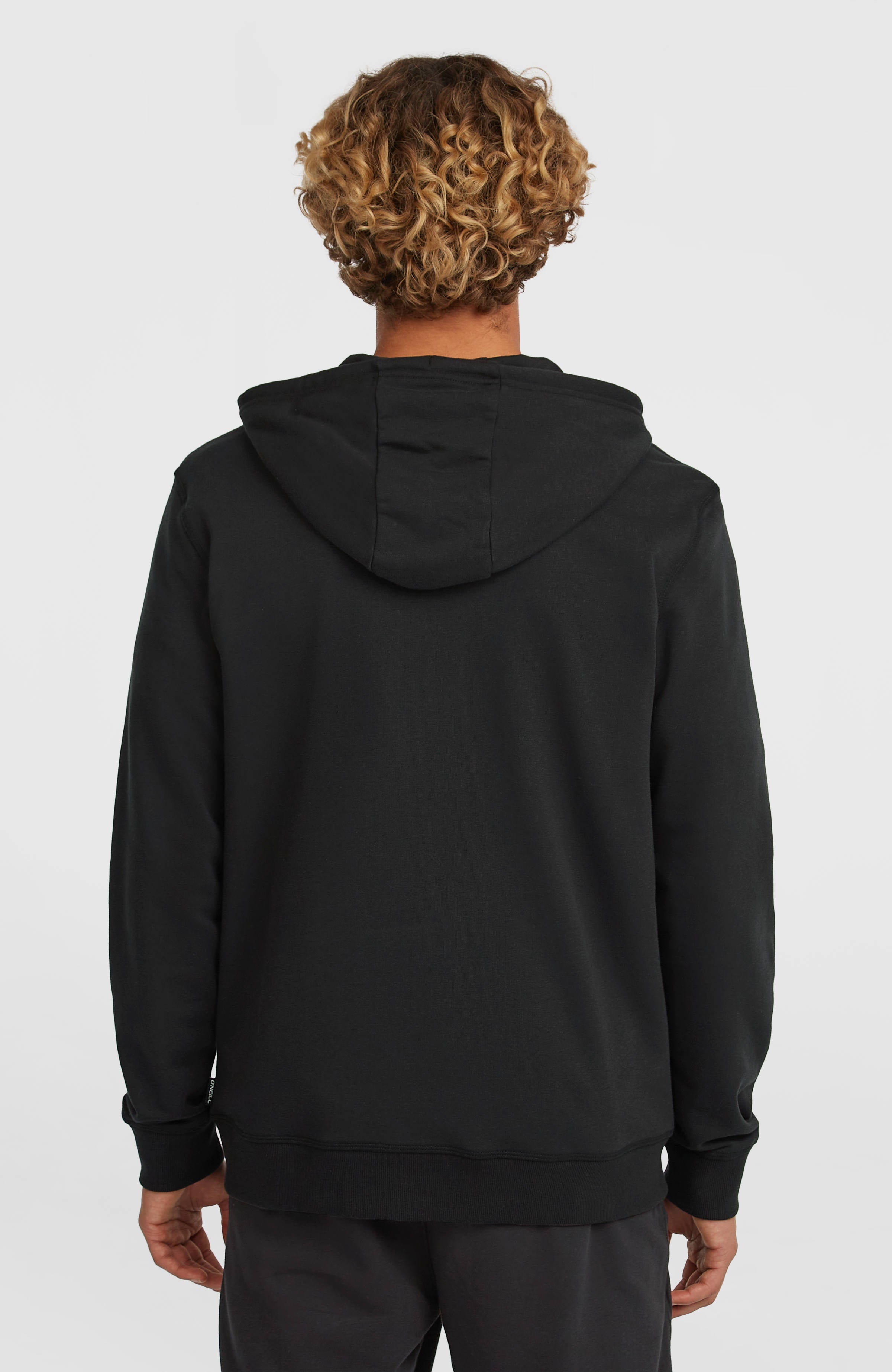 Small Logo Full-Zip Hoodie Men - Black Out