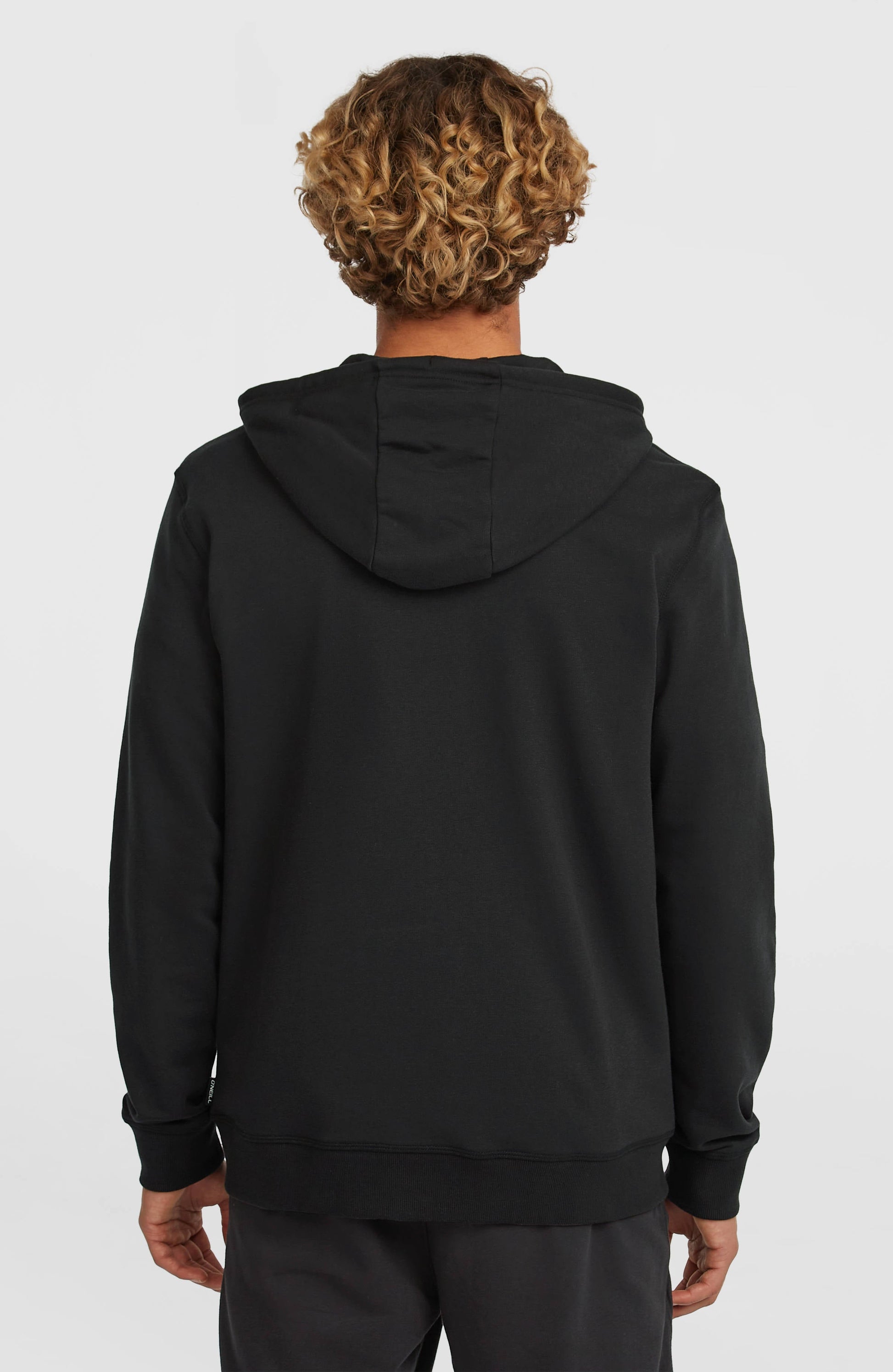 Small Logo Full-Zip Hoodie Men - Black Out