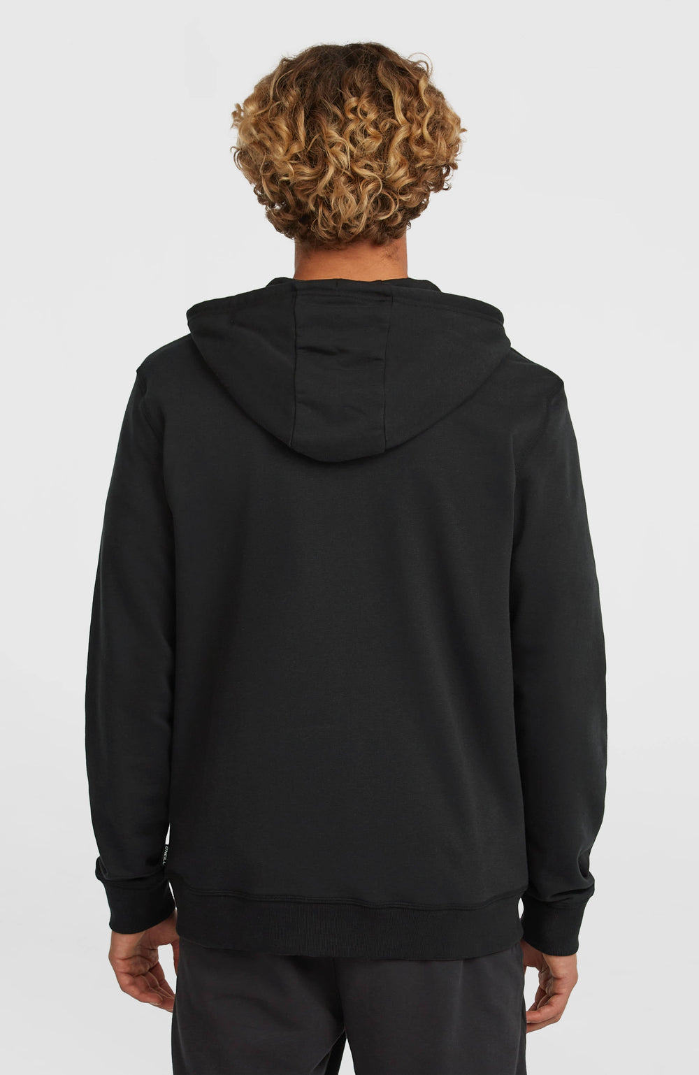 Small Logo Full-Zip Hoodie Men - Black Out