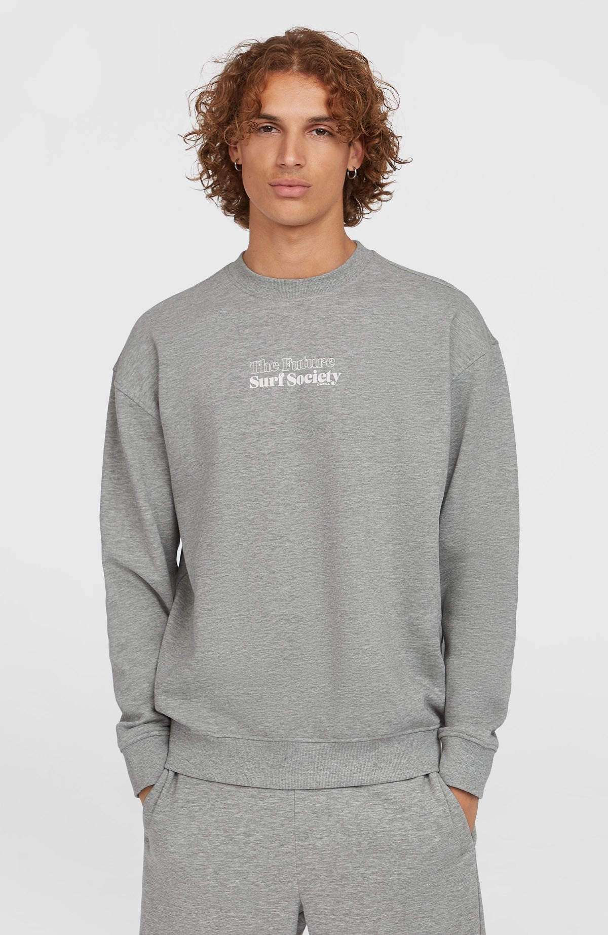 Future Surf Society Crew Men - Silver Melee