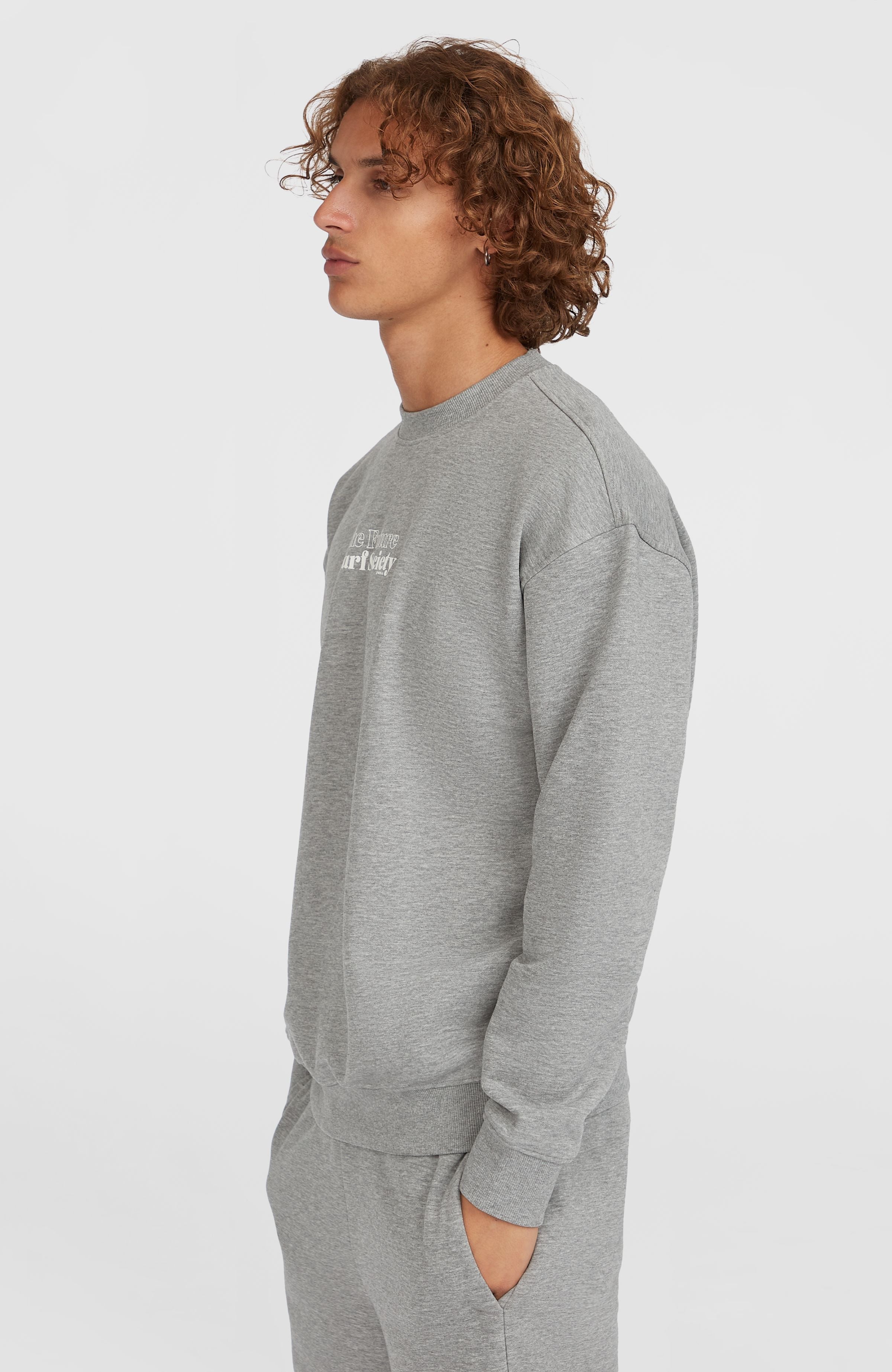 Future Surf Society Crew Men - Silver Melee