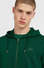 Small Logo Full-Zip Hoodie Men - Emerald Envy