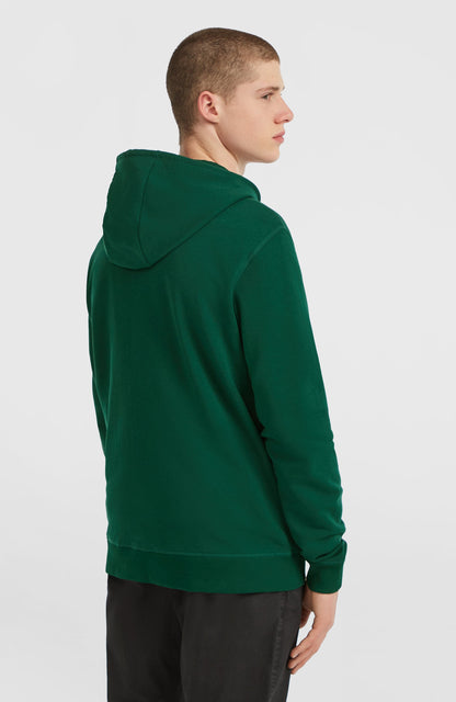 Small Logo Full-Zip Hoodie Men - Emerald Envy