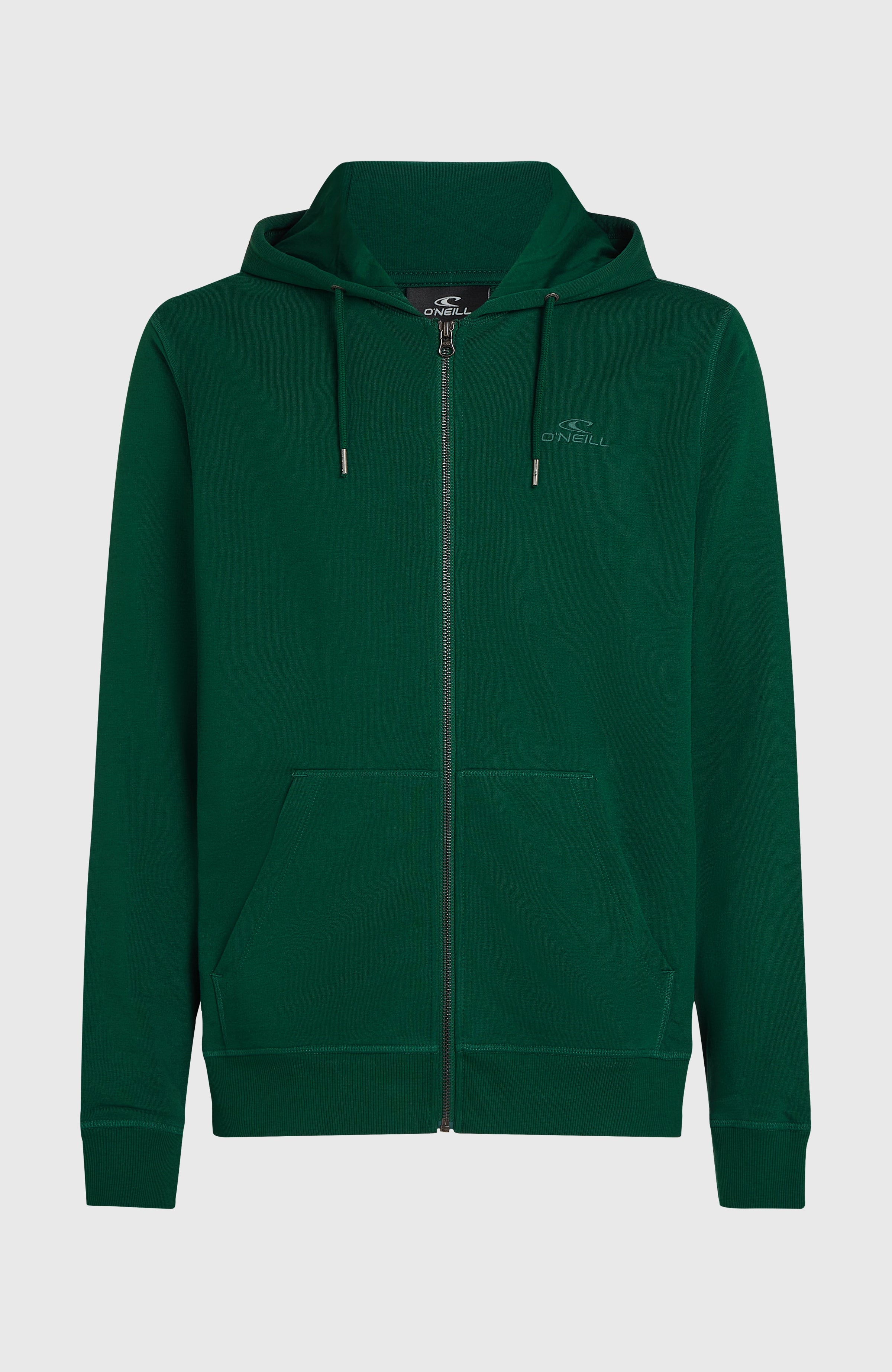 Small Logo Full-Zip Hoodie Men - Emerald Envy