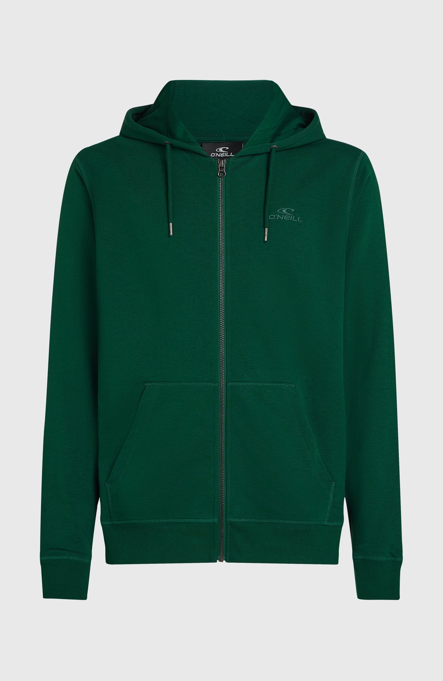 Small Logo Full-Zip Hoodie Men - Emerald Envy