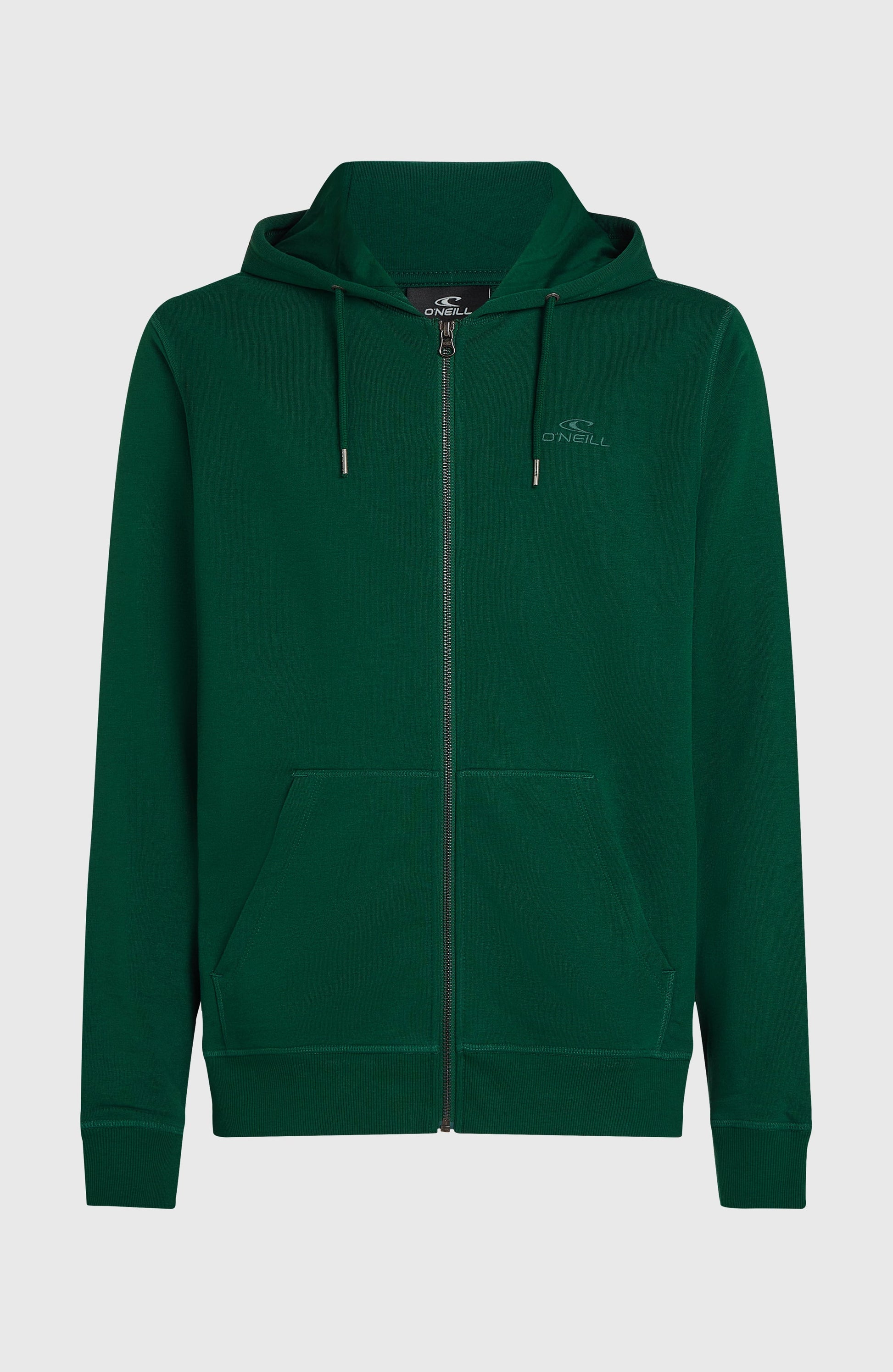 Small Logo Full-Zip Hoodie Men - Emerald Envy