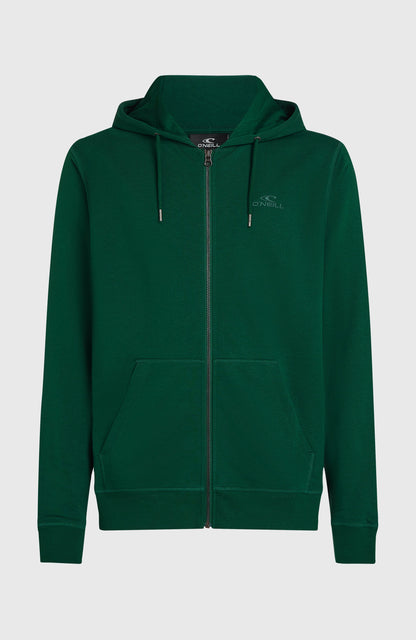 Small Logo Full-Zip Hoodie Men - Emerald Envy