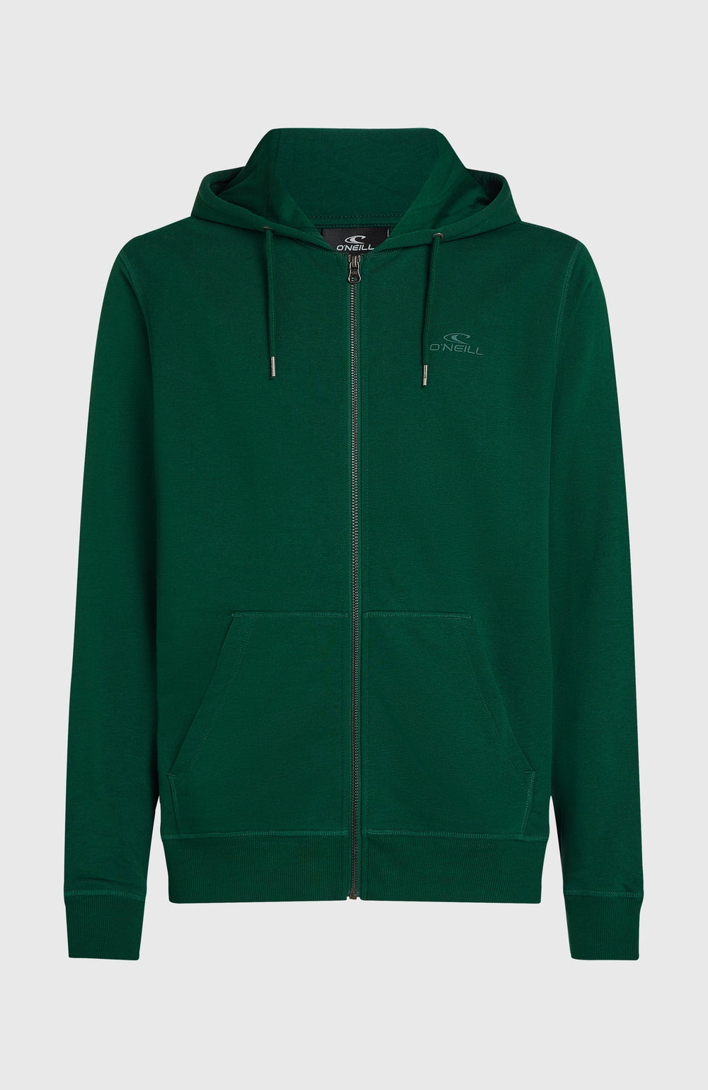 Small Logo Full-Zip Hoodie Men - Emerald Envy
