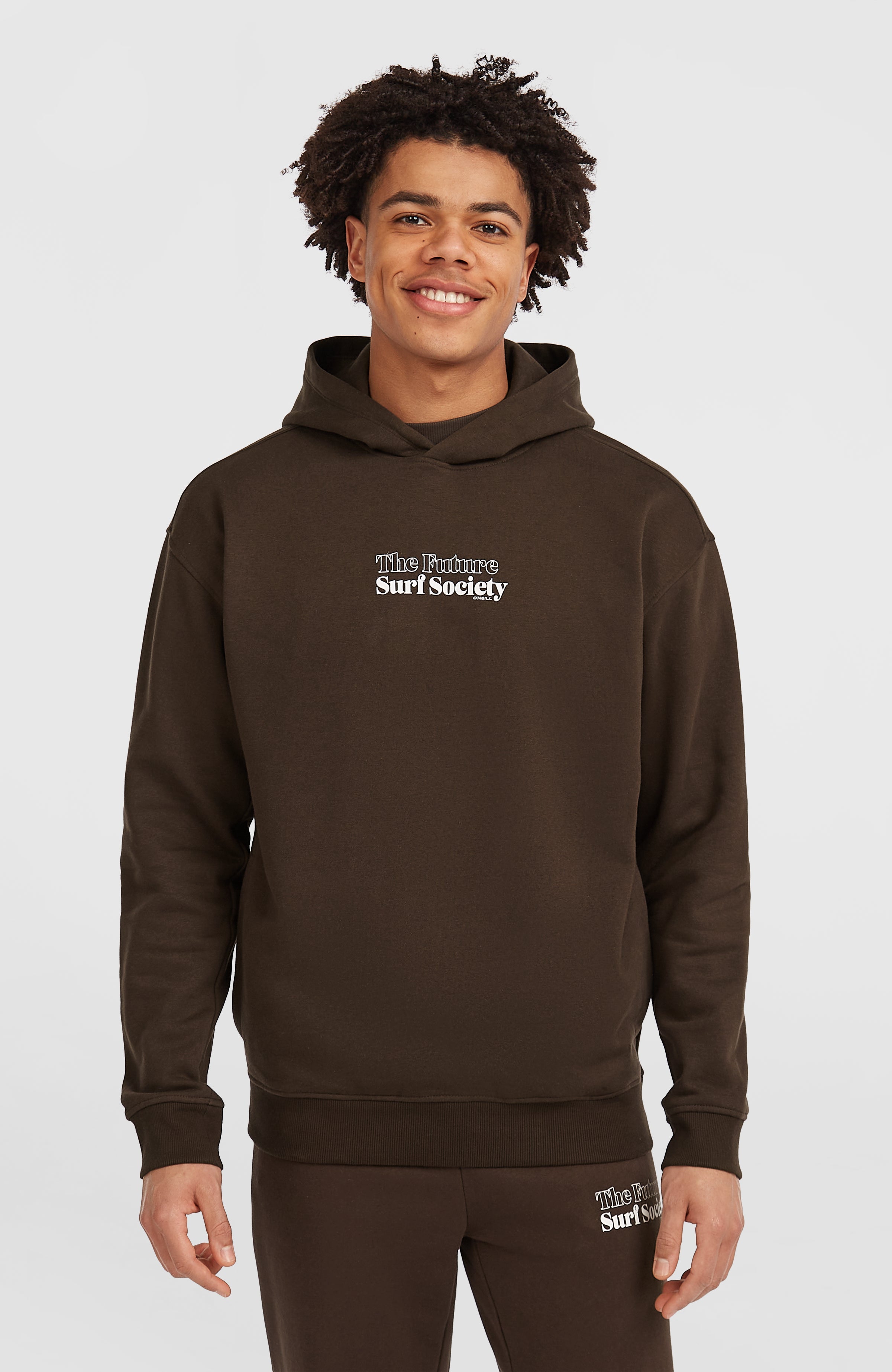 Future Surf Society Hoodie Men - Coffee Bean