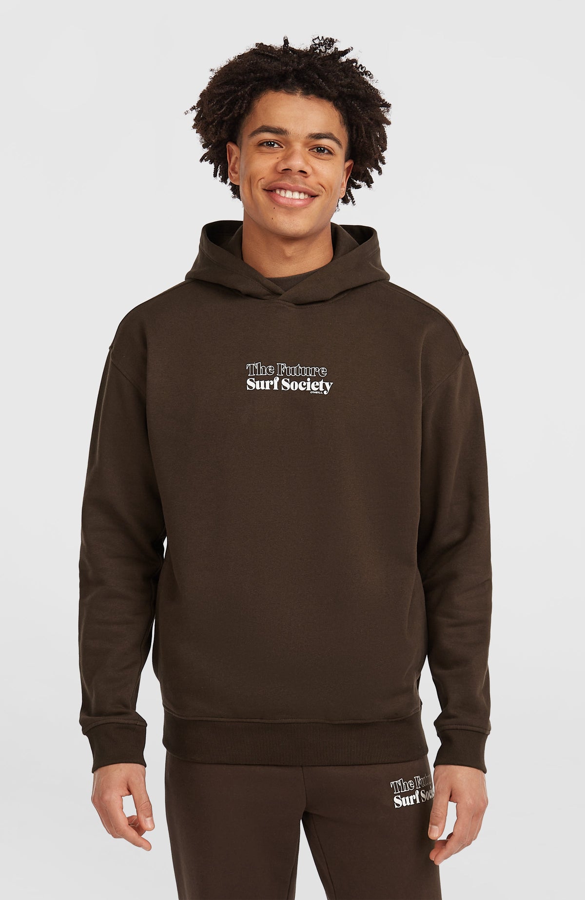 Future Surf Society Hoodie Men - Coffee Bean