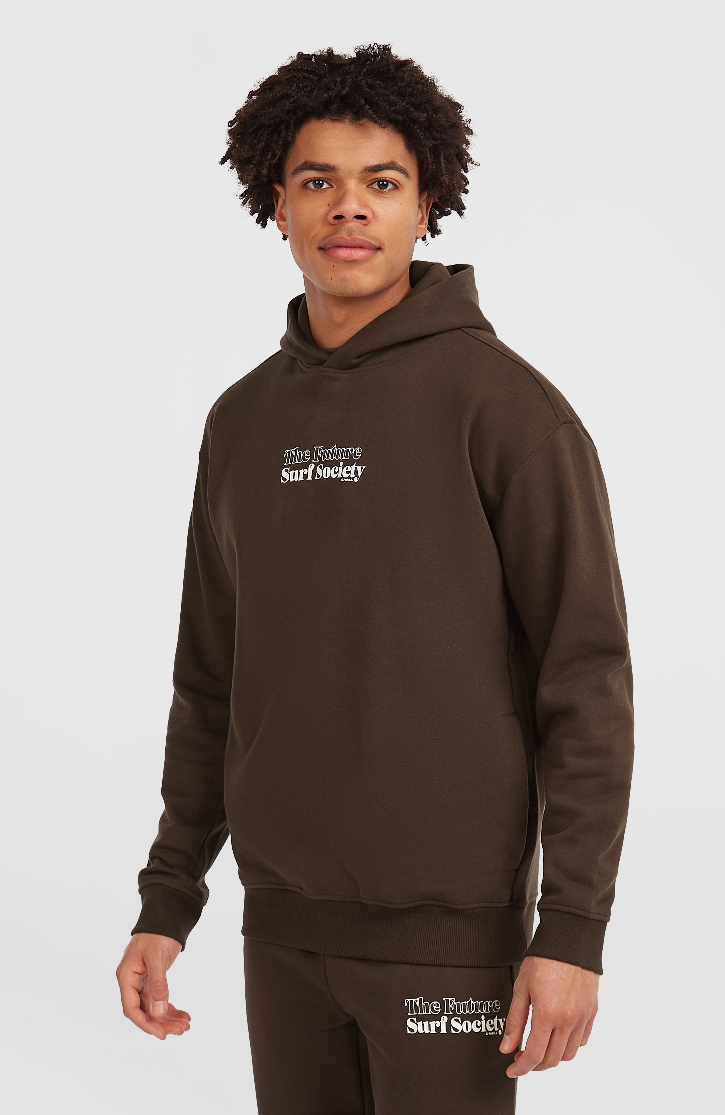 Future Surf Society Hoodie Men - Coffee Bean