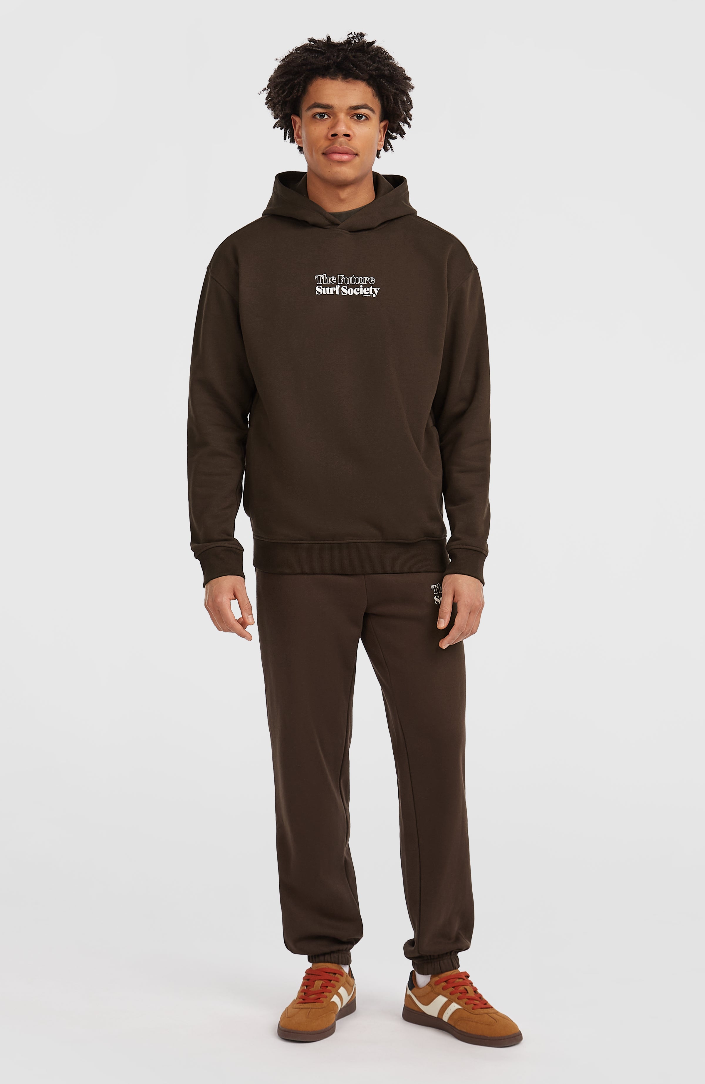 Future Surf Society Hoodie Men - Coffee Bean