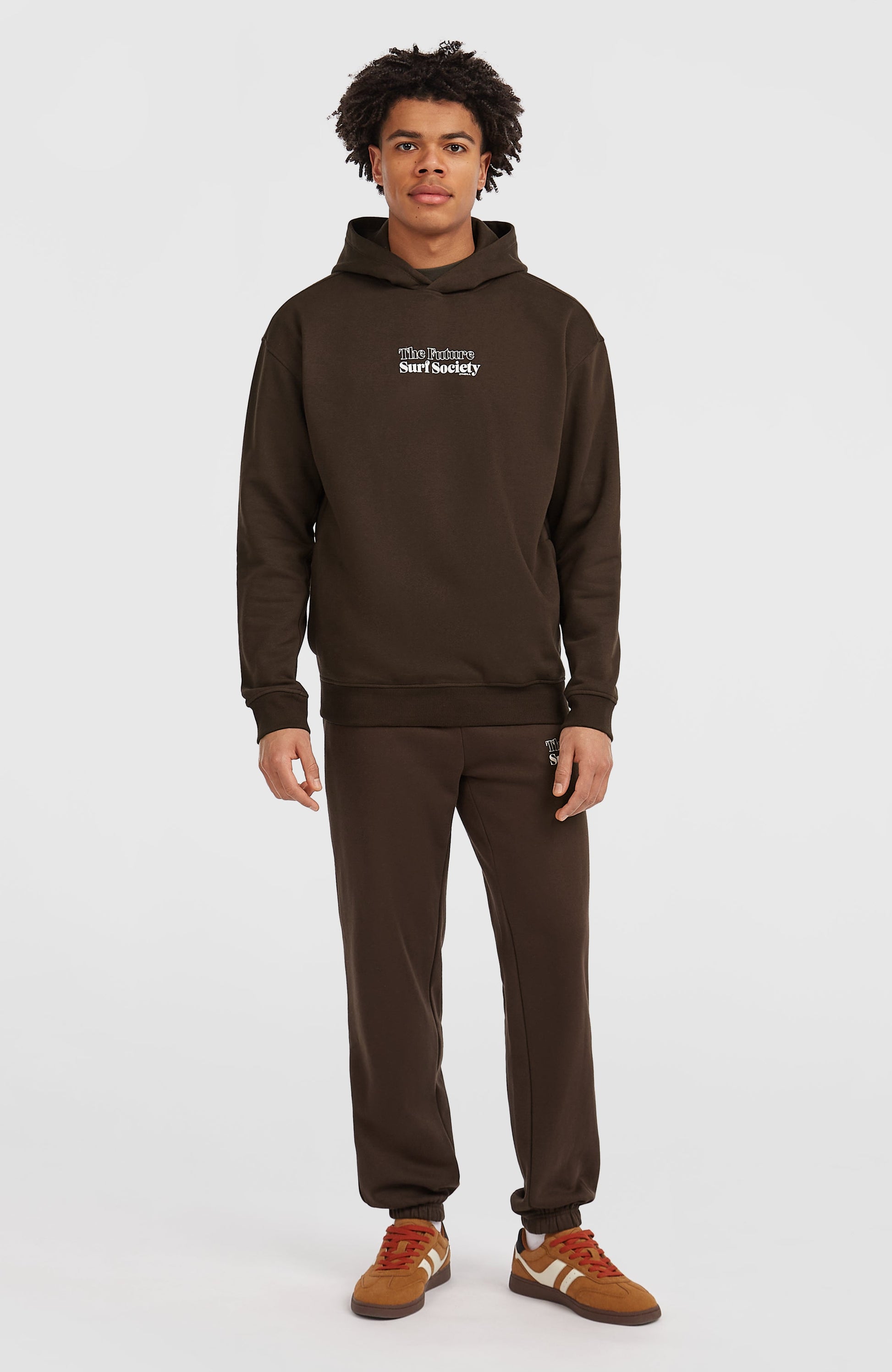 Future Surf Society Hoodie Men - Coffee Bean