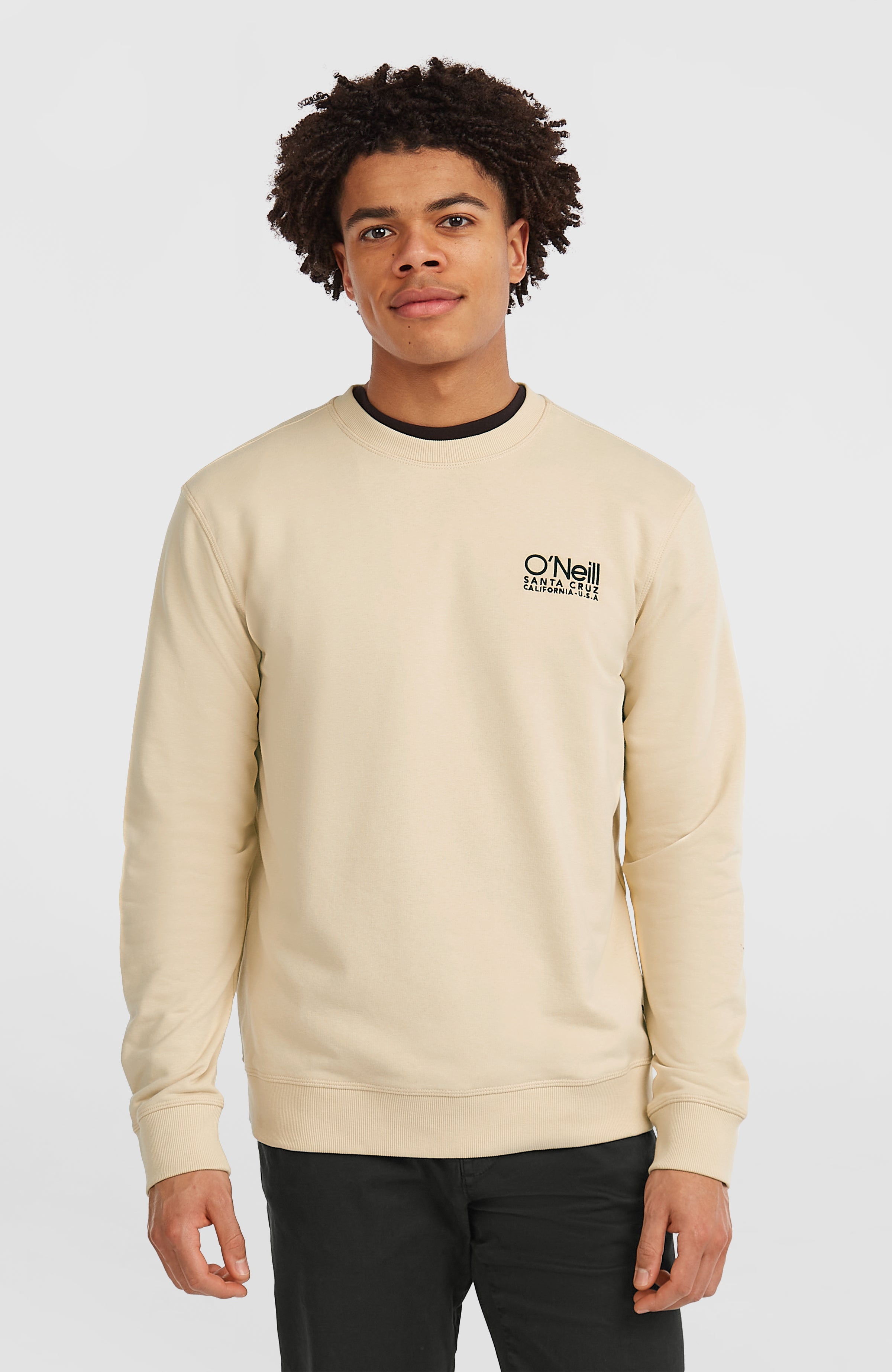 Original Cali Logo Crew Sweatshirt Men - Macaron