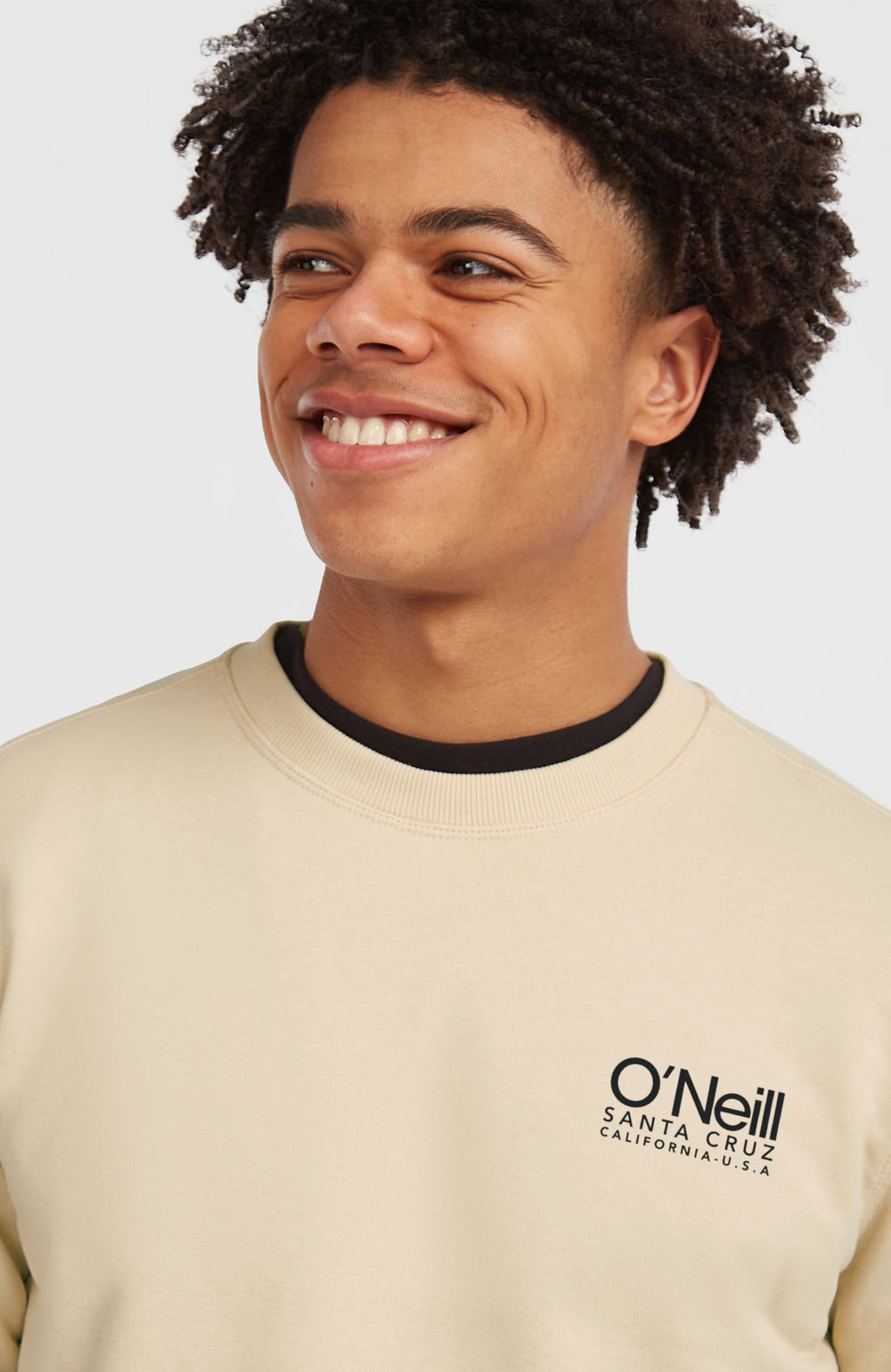 Original Cali Logo Crew Sweatshirt Men - Macaron