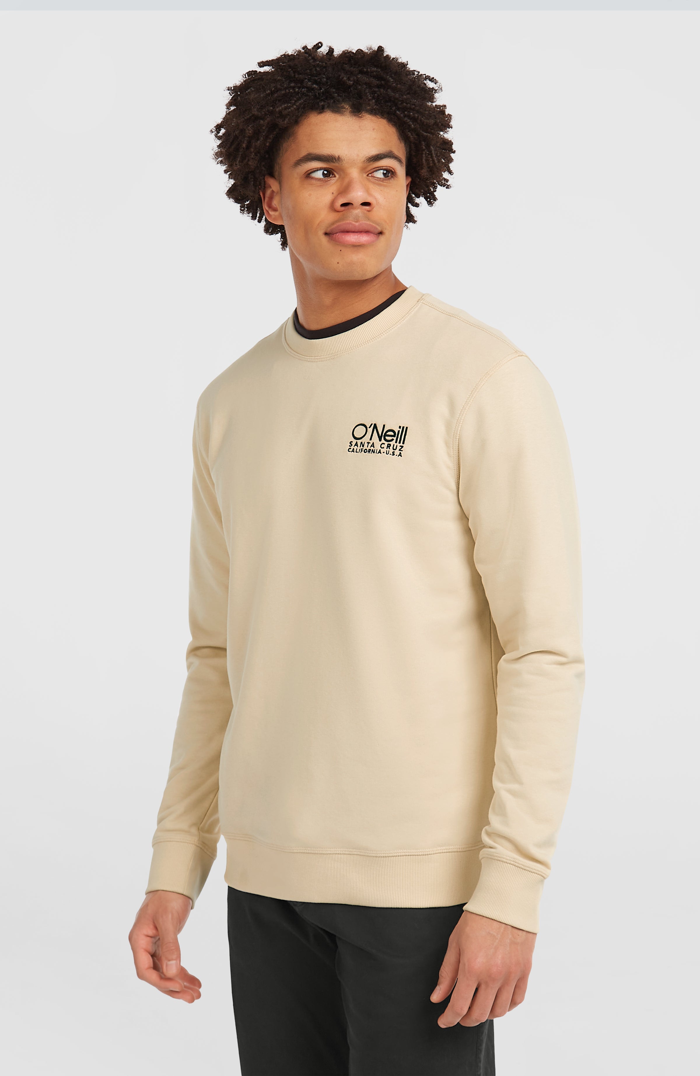 Original Cali Logo Crew Sweatshirt Men - Macaron