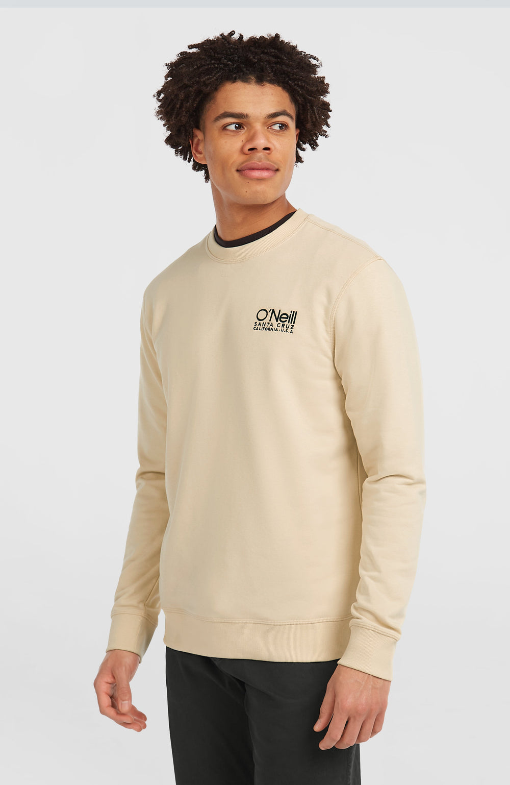 Original Cali Logo Crew Sweatshirt Men - Macaron