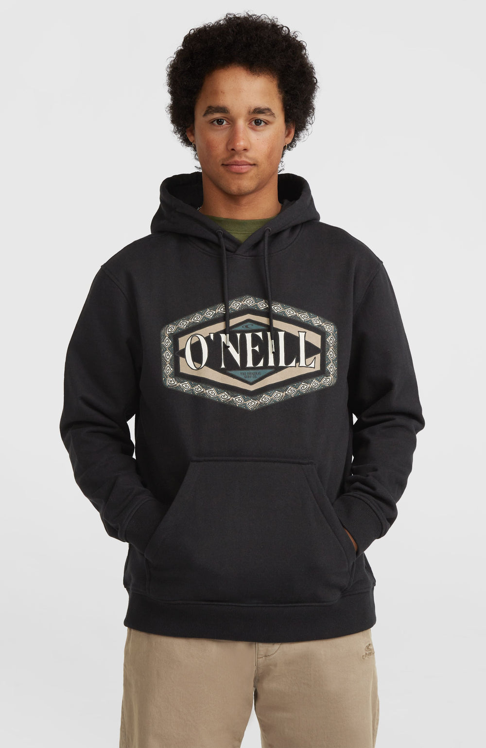 O'Neill Front Print Hoodie Men - Black Out