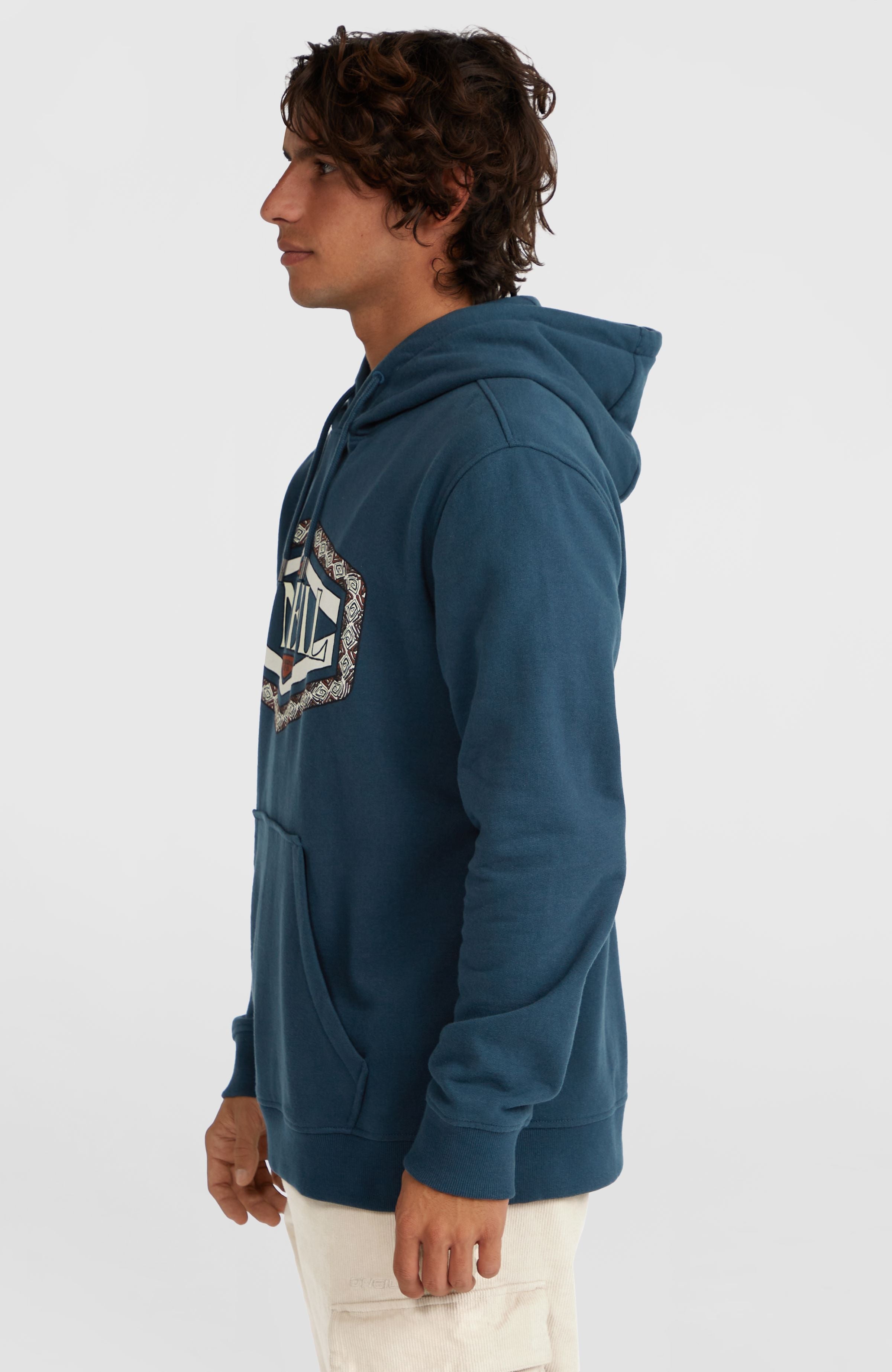 O'Neill Front Print Hoodie Men - Alma Steel