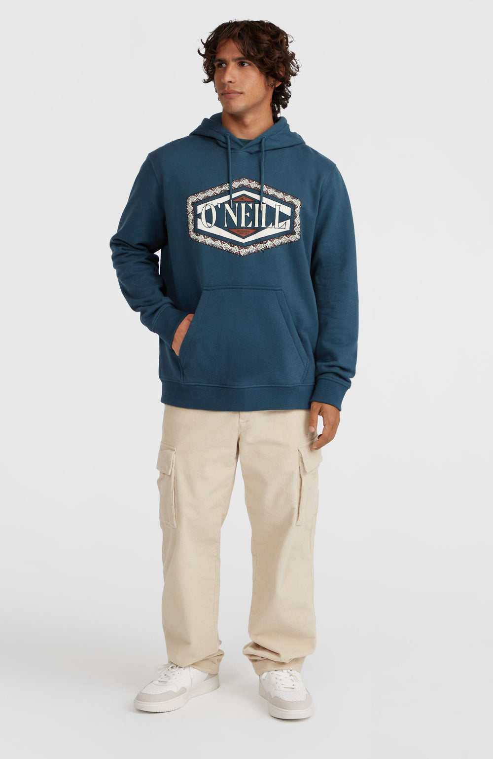 O'Neill Front Print Hoodie Men - Alma Steel