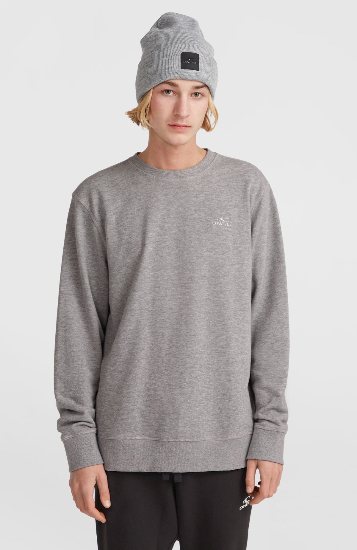 O'Neill Small Logo Crew Sweatshirt Men - Silver Melee