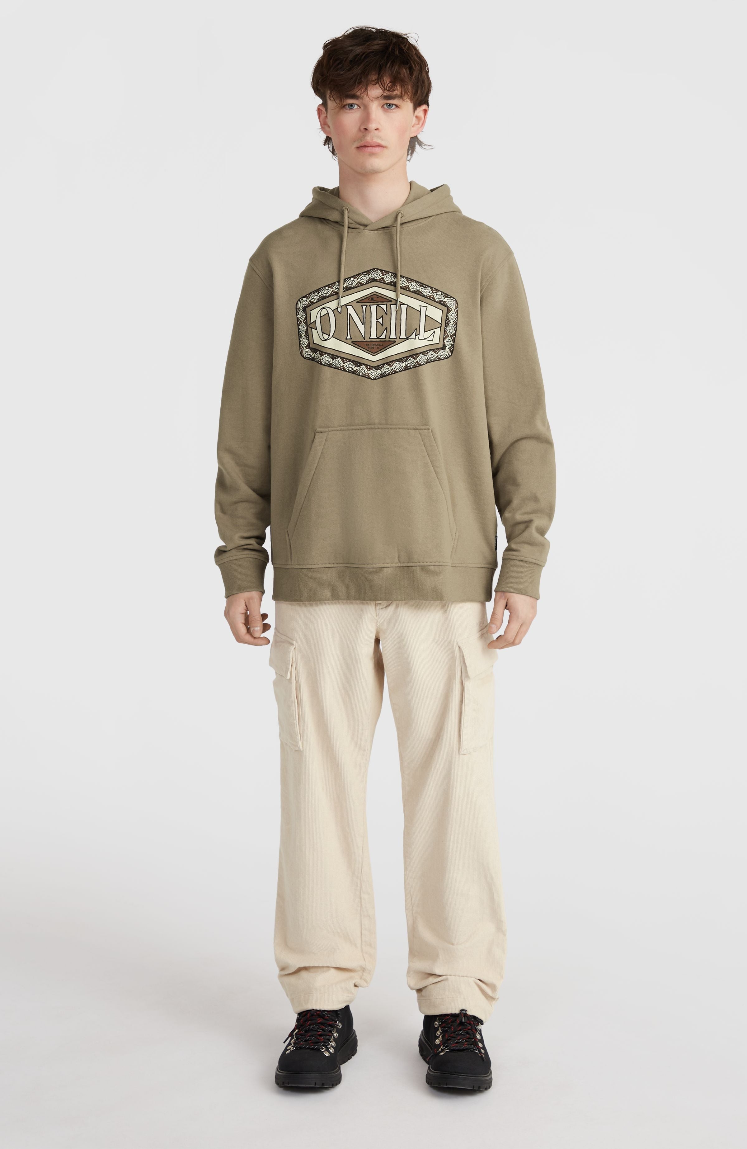 O'Neill Front Print Hoodie Men - Concrete
