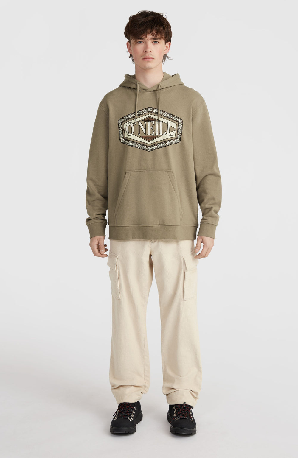 O'Neill Front Print Hoodie Men - Concrete