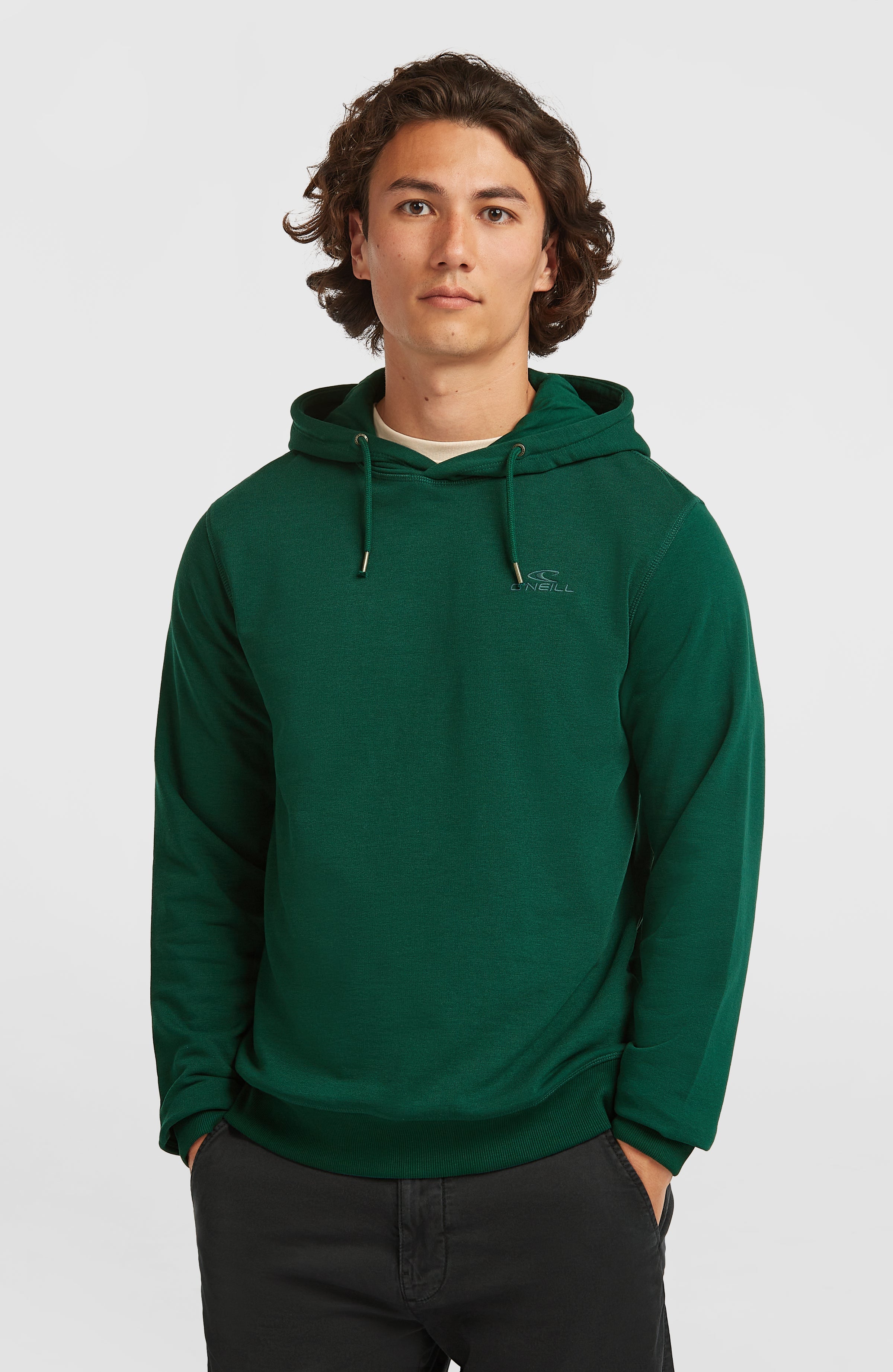 Small Logo Hoodie Men - Emerald Envy
