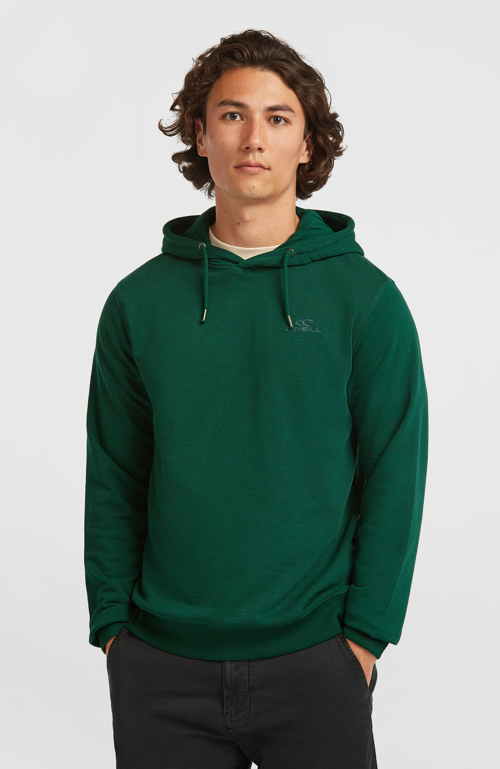 Small Logo Hoodie Men - Emerald Envy