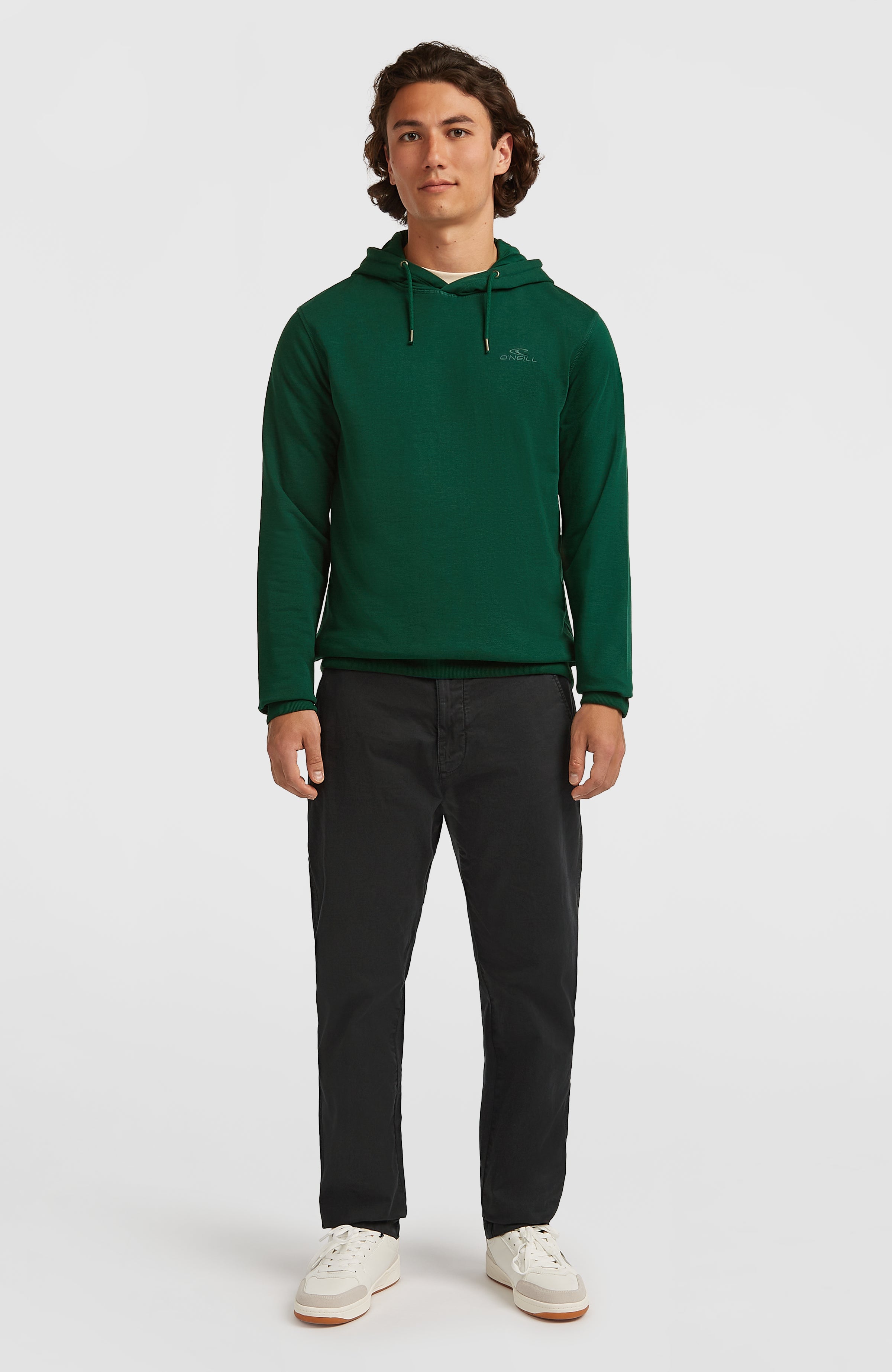 Small Logo Hoodie Men - Emerald Envy