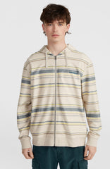 Bavaro Full-Zip Hoodie Men - Grey Vintage Stripe
