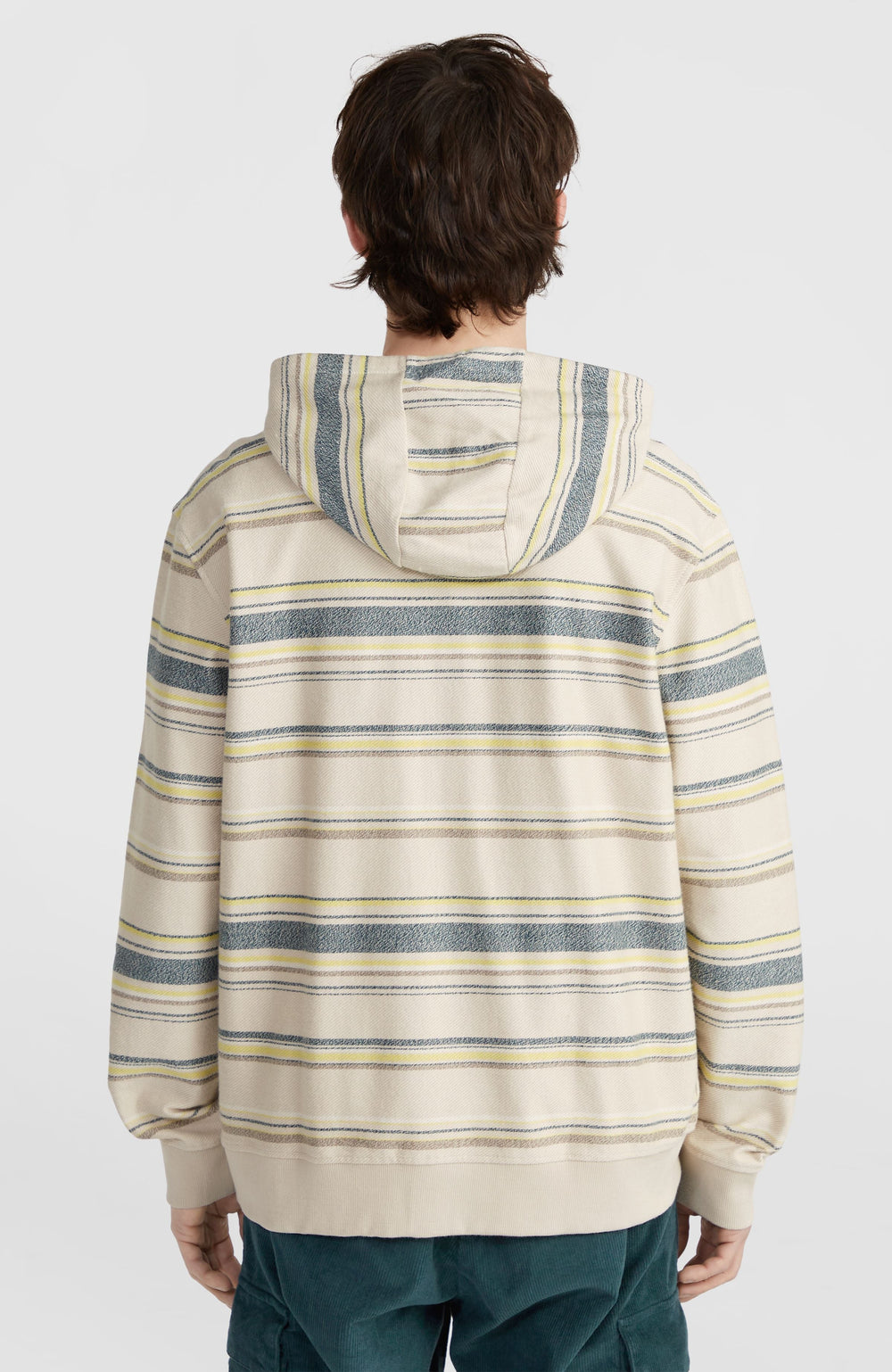 Bavaro Full-Zip Hoodie Men - Grey Vintage Stripe