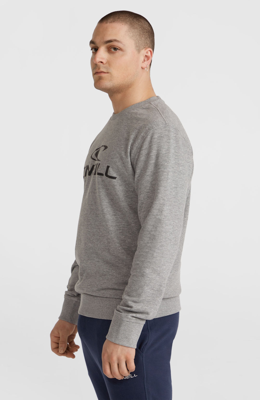 O'Neill Logo Crew Sweatshirt Men - Silver Melee