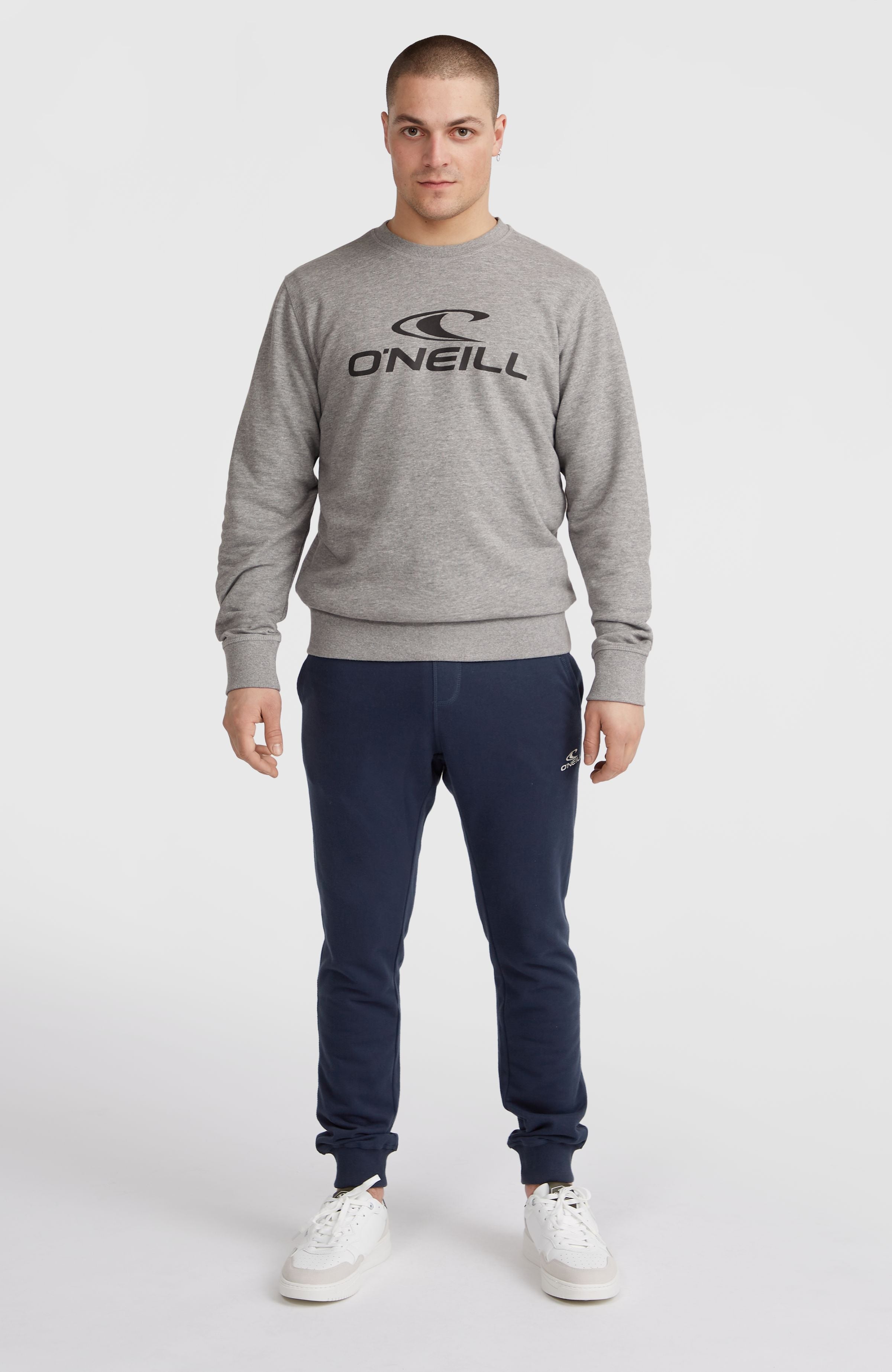 O'Neill Logo Crew Sweatshirt Men - Silver Melee