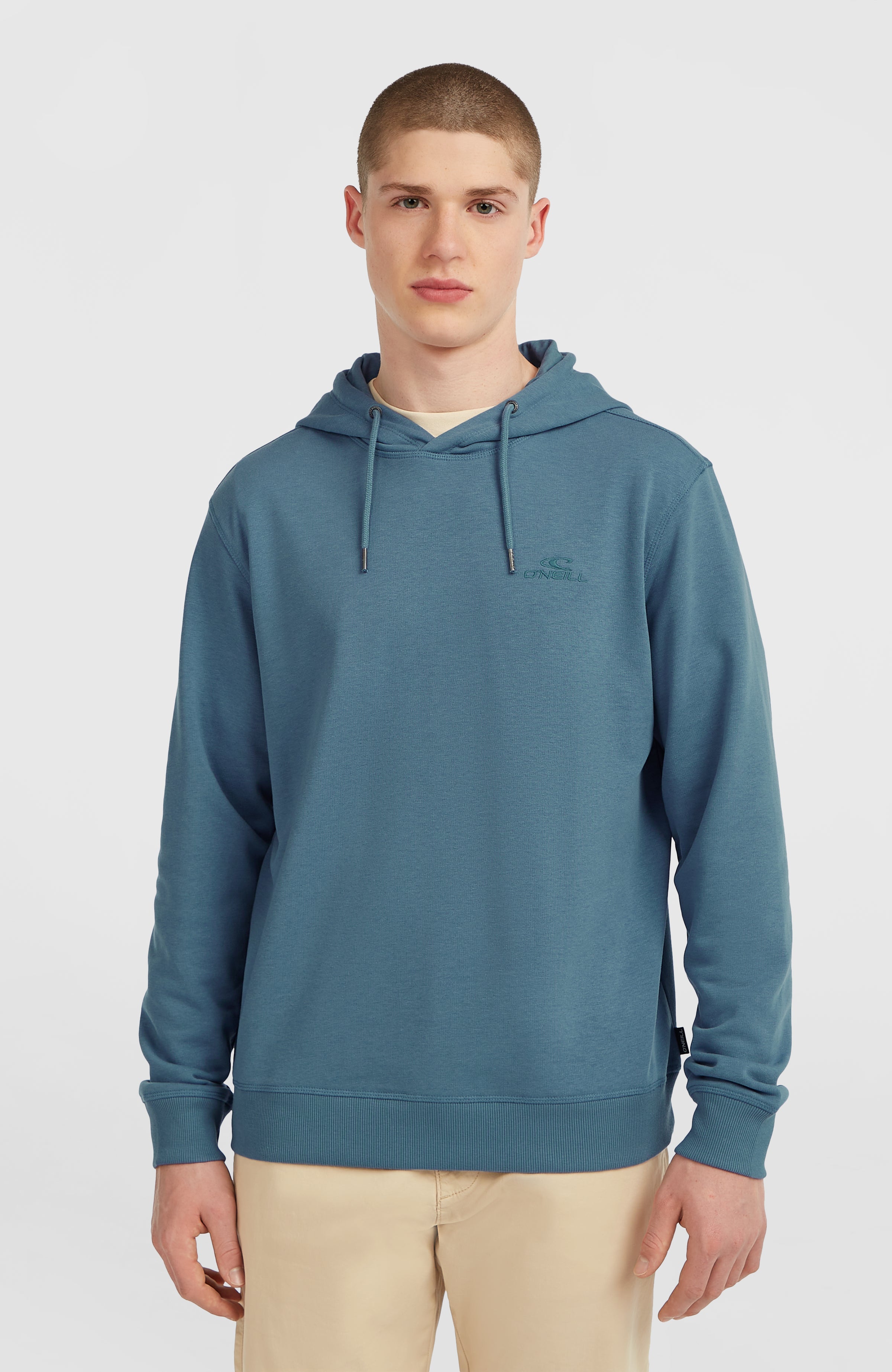 Small Logo Hoodie Men - Mozart Blue
