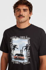 Photo Front Print T-Shirt Men - Black Out