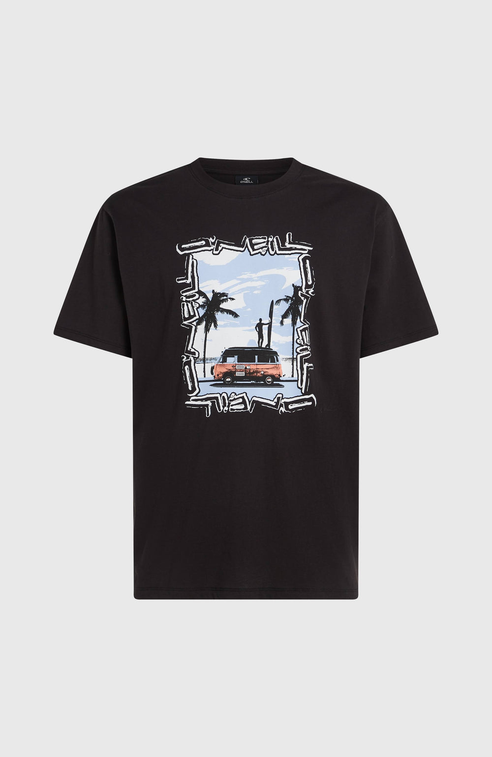 Photo Front Print T-Shirt Men - Black Out